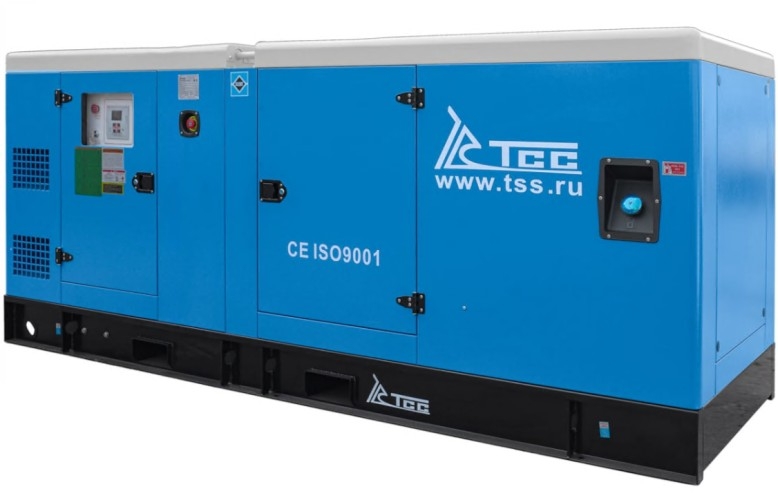 Генератор дизельный ТСС АД-150C-T400-1PKM11 (TTD 210TS ST) 042372, в кожухе, 150 кВт, Синий детальное изображение - 1