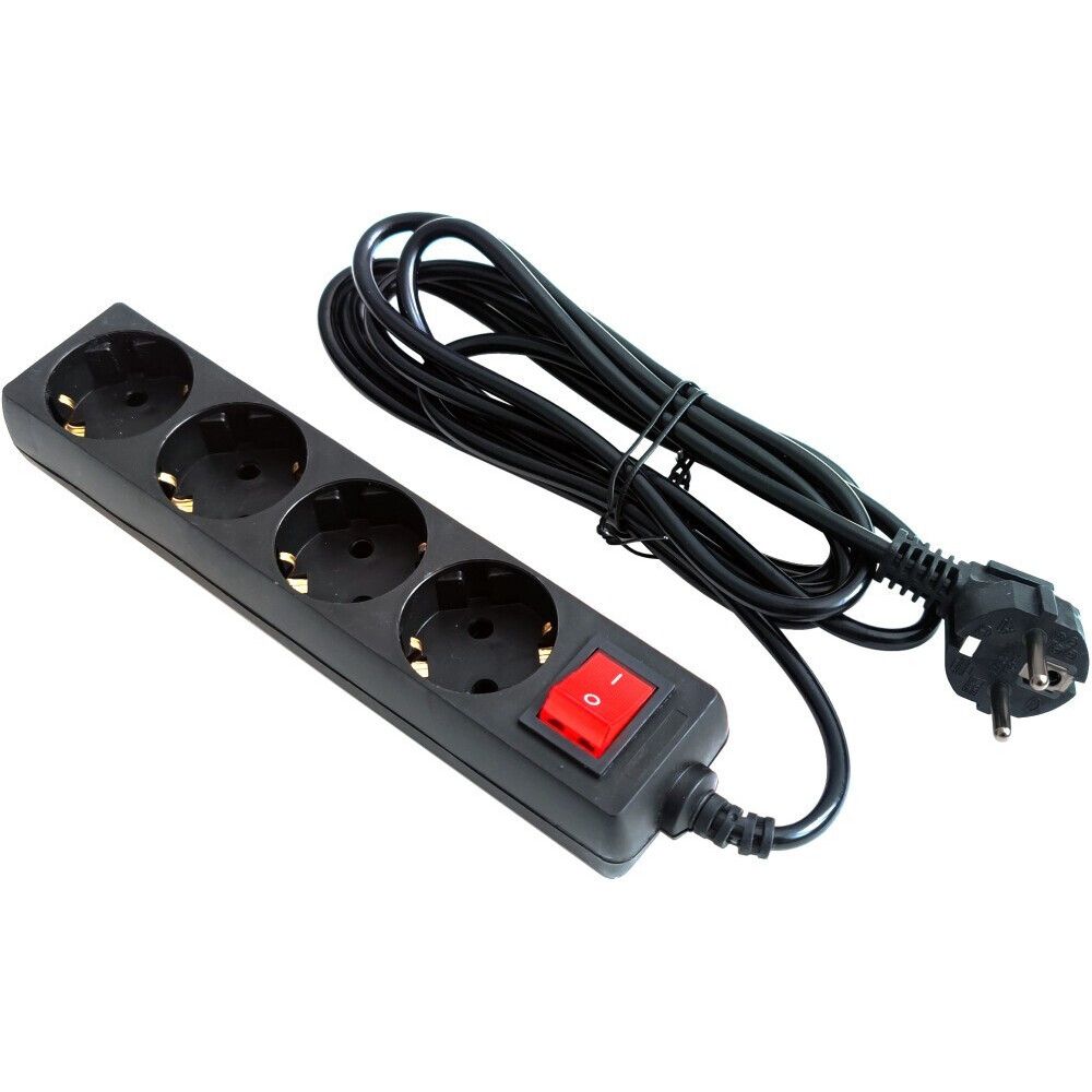 Сетевой фильтр 5bites SP4B-250, 5 м, Черный детальное изображение - 1