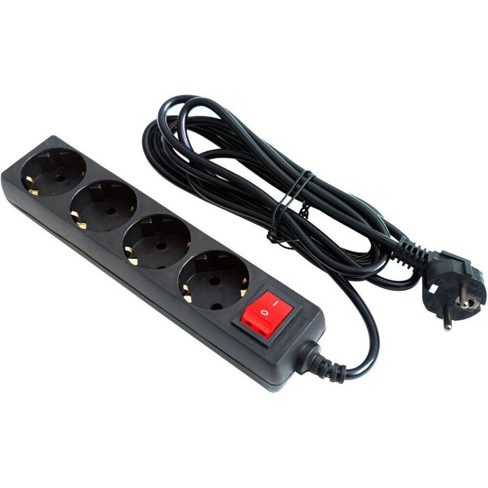 Сетевой фильтр 5bites SP4B-250, 5 м, Черный №1