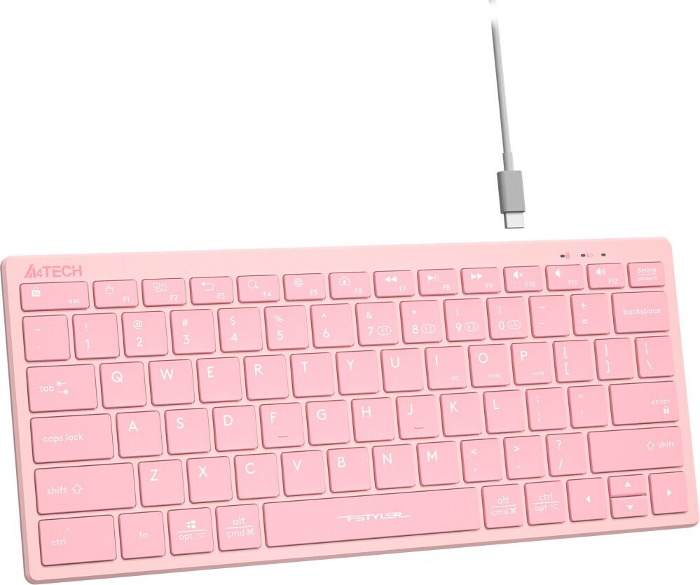 Клавиатура A4Tech FBX51C, Розовый детальное изображение - 3