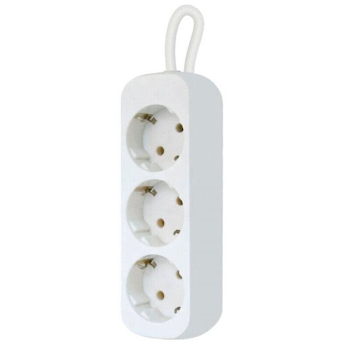 Сетевой удлинитель Defender E318, 1.8 м, Белый №1