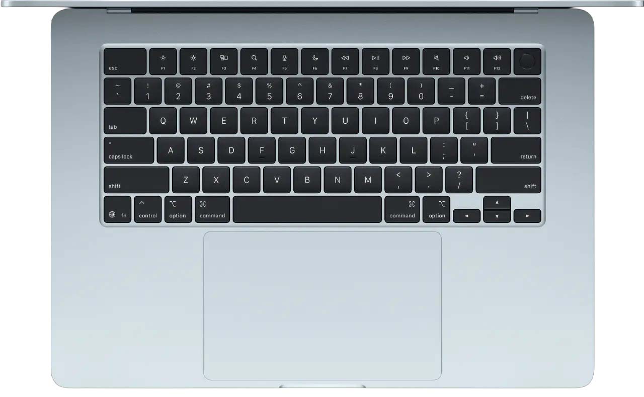 Ноутбук Apple MacBook Air 15 2026 на M5, RAM 16 ГБ, Sky Blue, SSD 512 ГБ, Apple graphics 10-core детальное изображение - 2