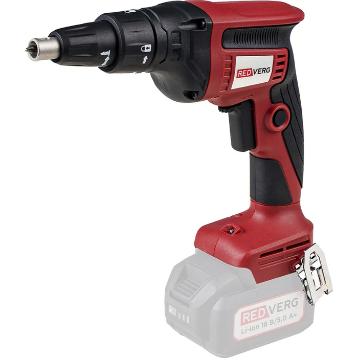 Аккумуляторный шуруповерт для гипсокартона REDVERG RD-DS18BLC/U 6689104, 18 В, 30 Нм, б/а №1