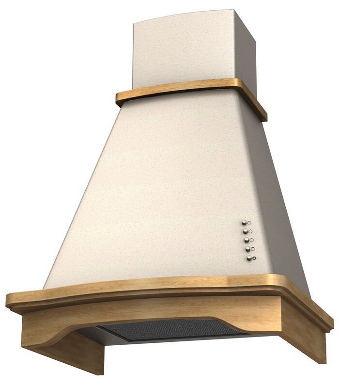 Вытяжка Krona DONATA CPB 600 structural ivory PB, Слоновая кость №3