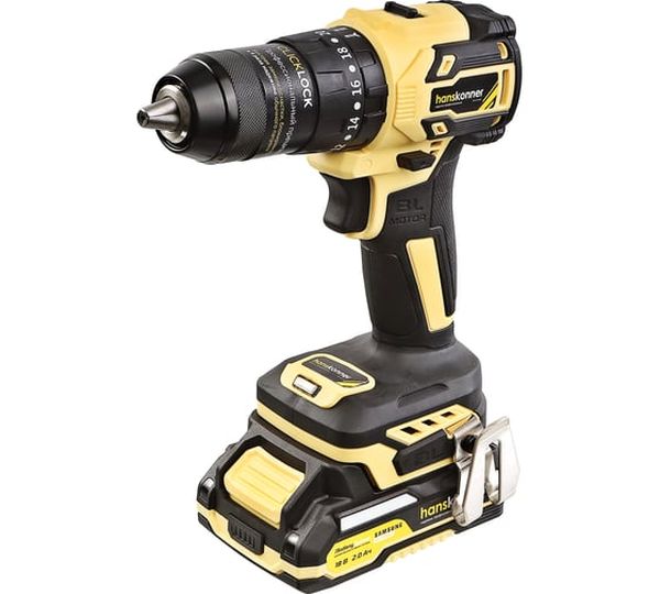 Аккумуляторная дрель-шуруповерт Hanskonner HCD2065PRO, 18 В, 65 Нм, 2,0-4,0 А·ч  детальное изображение - 1