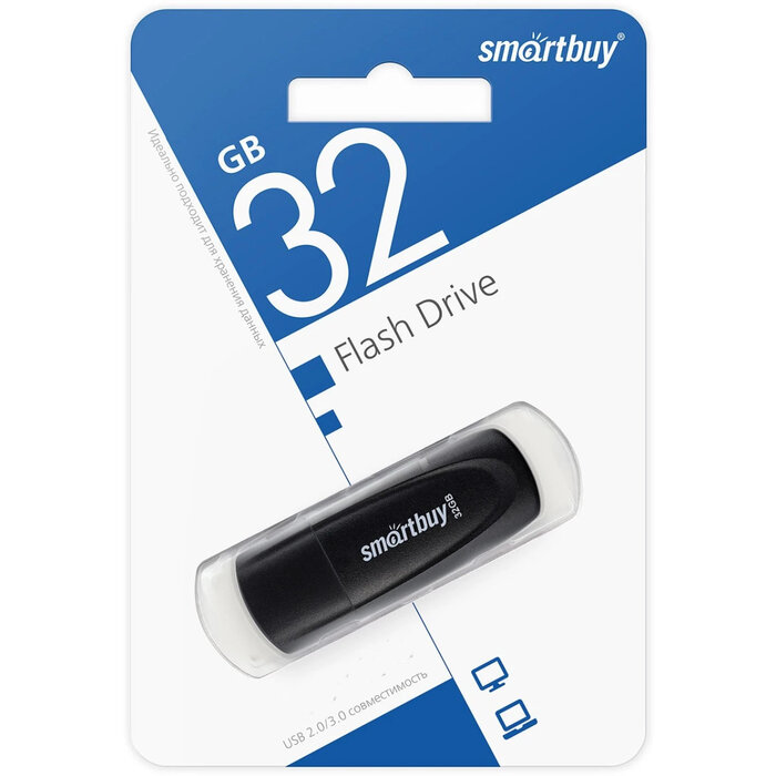USB Flash накопитель SmartBuy Scout (SB032 ГБ3SCK) 32 ГБ, черный №2