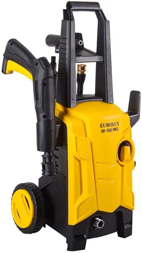Автомойка EUROLUX M-155 PRO, 1.8 кВт, 155 бар, Желтый детальное изображение - 2