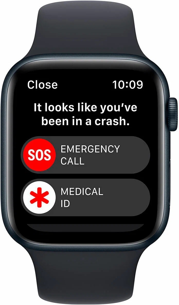 Смарт-часы Apple Watch SE 2022 44 мм, Midnight Aluminium Case with Midnight Sport Band, Темная ночь детальное изображение - 3