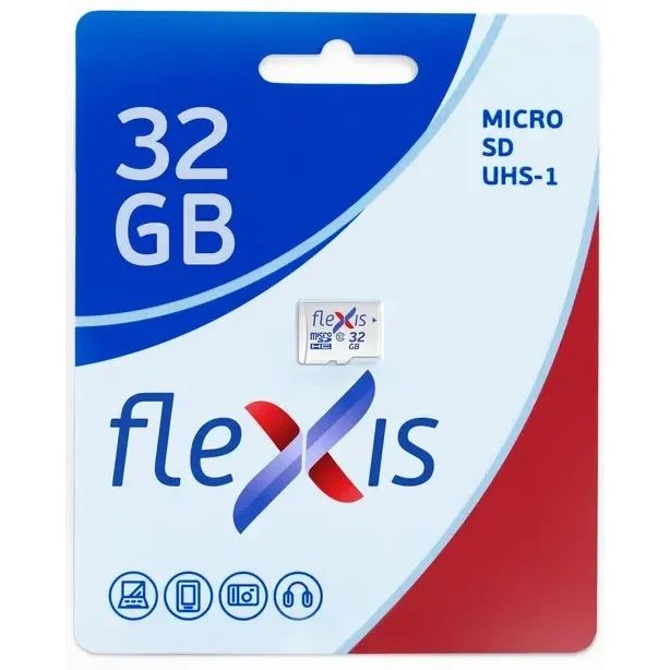 Карта памяти Flexis MicroSD (FMSD032GU1), 32 Гб детальное изображение - 1