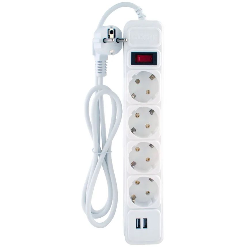 Сетевой фильтр СТАРТ SP 4x3 2USB ZVT, 3 м, Белый детальное изображение - 3