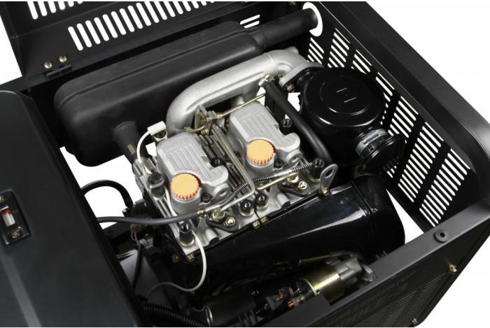 Генератор дизельный с воздушным охлаждением HYUNDAI DHY 12000LE-3, открытый, 10 кВт, Черный детальное изображение - 5