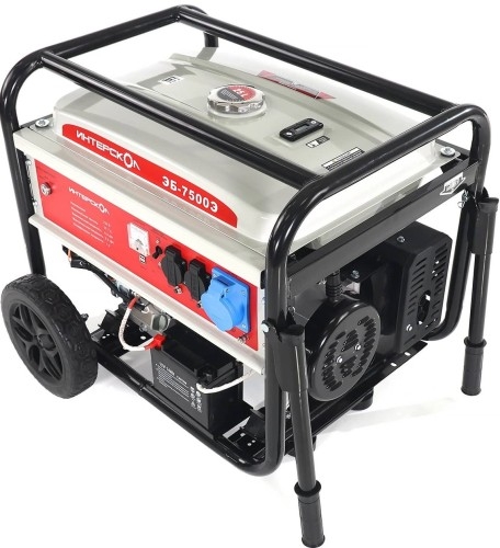 Генератор бензиновый ИНТЕРСКОЛ ЭБ-7500Э 796.0.0.40, 6 кВт, Белый детальное изображение - 9