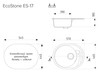 Кухонная мойка EcoStone ES-17  вариант - 9