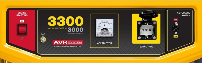 Генератор бензиновый STEHER GS-4500, 3 кВт, Желтый №4