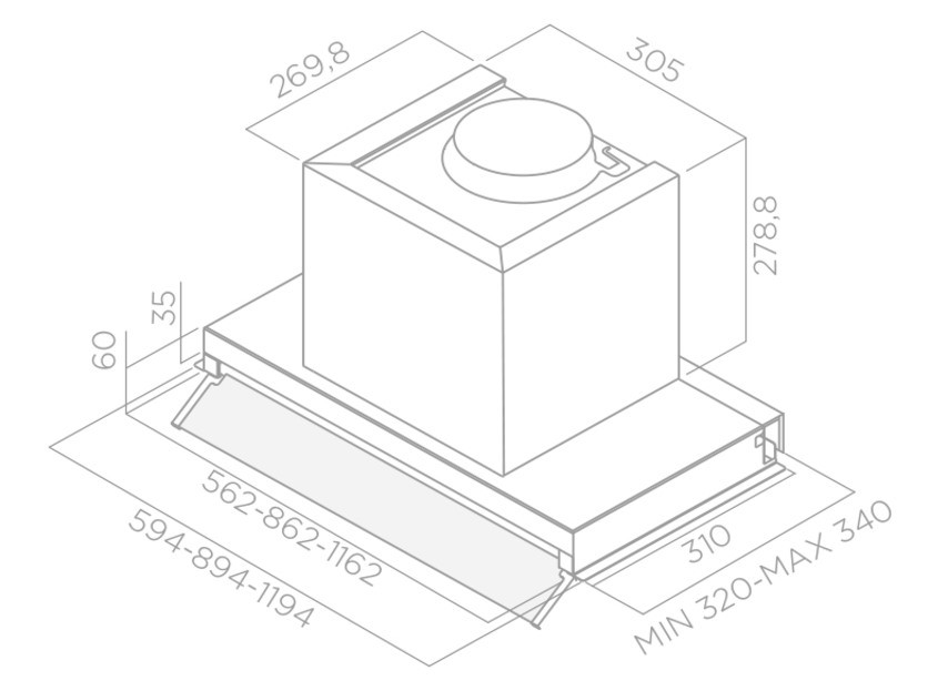 Вытяжка Elica Box In IX/A/60, Серебряный детальное изображение - 3