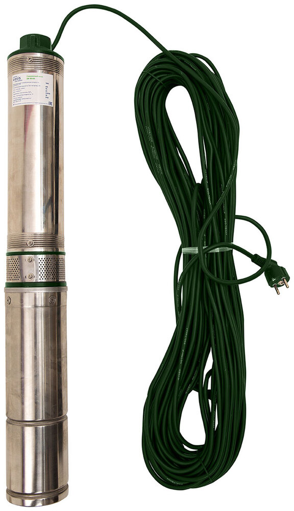 Насос скважинный making Oasis everywhere SN 90/90, 90 л/мин, 32 мм, напор 90 м, d=100 мм, 1300 Вт, Серый №2