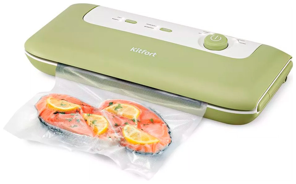 Вакуумный упаковщик Kitfort КТ-1547, Зеленый детальное изображение - 1