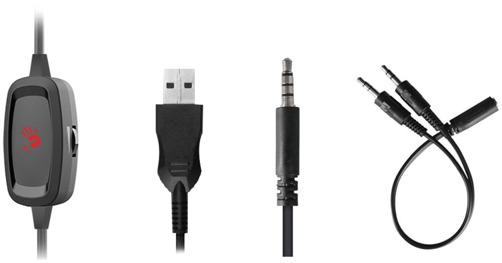 Наушники A4Tech Bloody G330P, Черный детальное изображение - 4