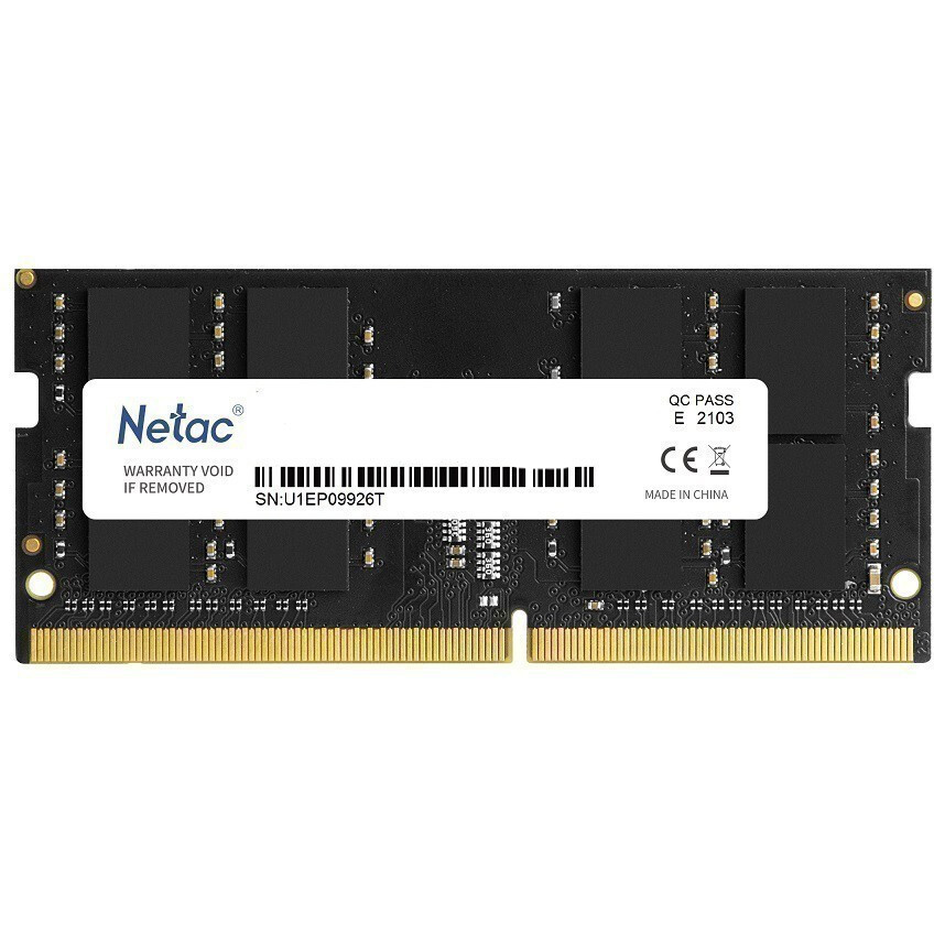 Оперативная память Netac SO-DIMM DDR4 3200MHz, NTBSD4N32SP-08, 8 Гб детальное изображение - 1