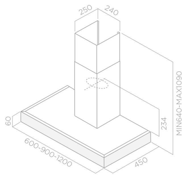 Вытяжка Elica Spot Plus IX/A/60, Серебряный детальное изображение - 4