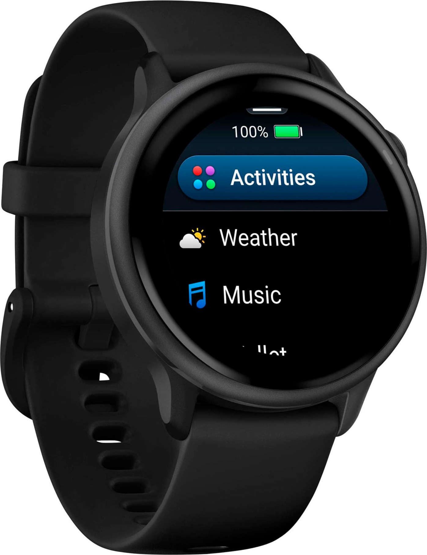Умные часы Garmin Vivoactive 6 42 мм, Темно-серый с черным ремешком детальное изображение - 3