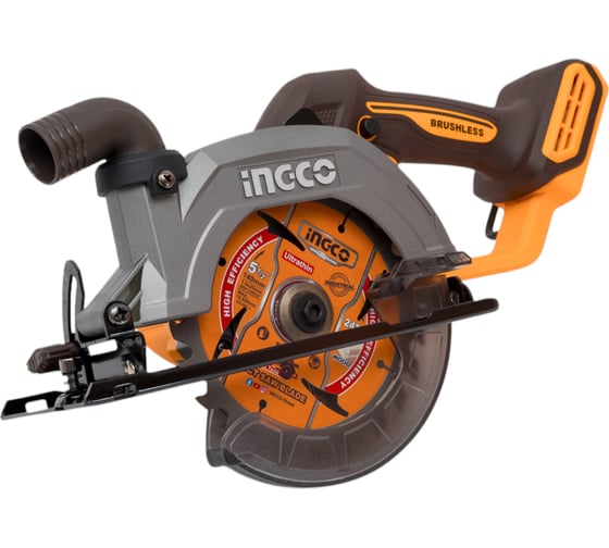 Аккумуляторная циркулярная пила INGCO бесщеточная CSLI1402, 140 мм, 0-6300 об/мин детальное изображение - 1