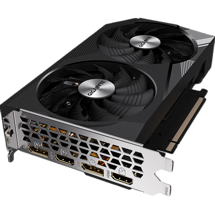 Видеокарта Gigabyte NVIDIA GeForce RTX 3060, GV-N3060WF2OC-12GD 2.0, 12 ГБ, Черный детальное изображение - 2