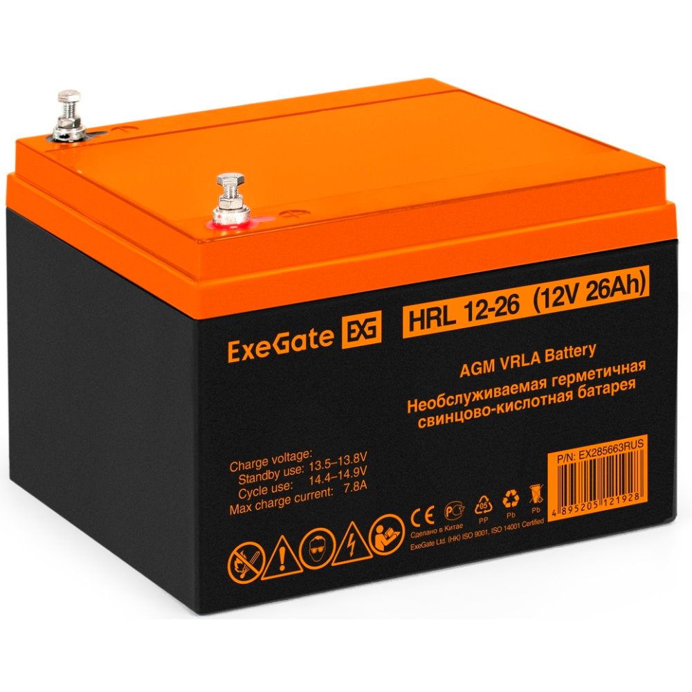 ИБП ExeGate IdealSine SR-600.LCD.2SH + HRL 12-26 (26Ач) детальное изображение - 7