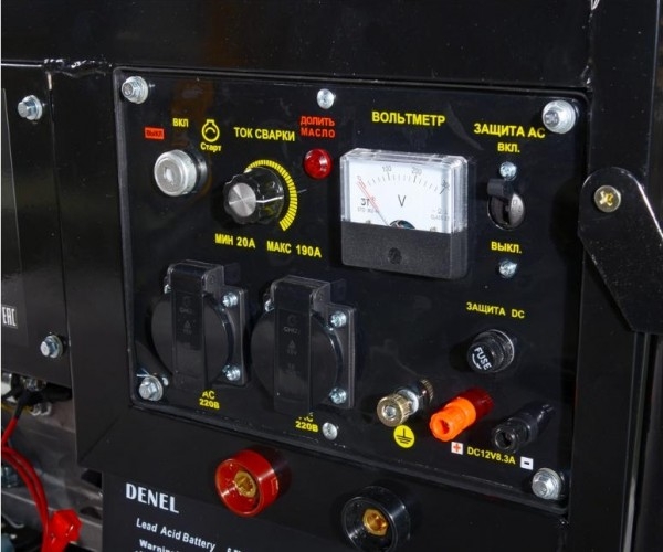 Сварочный генератор HUTER DY6500LXW 64/1/18, 5 кВт, Черный детальное изображение - 6