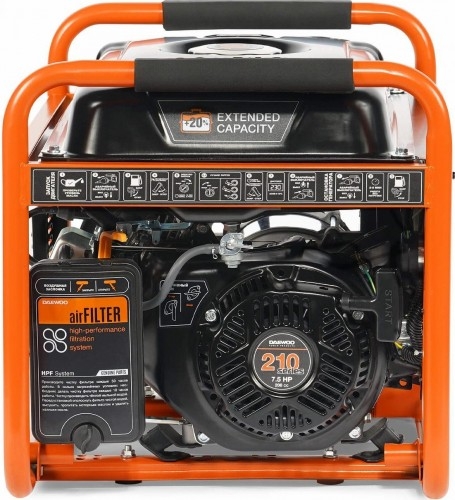 Генератор бензиновый DAEWOO GDA 3500E, 2.8 кВт, Оранжевый детальное изображение - 16