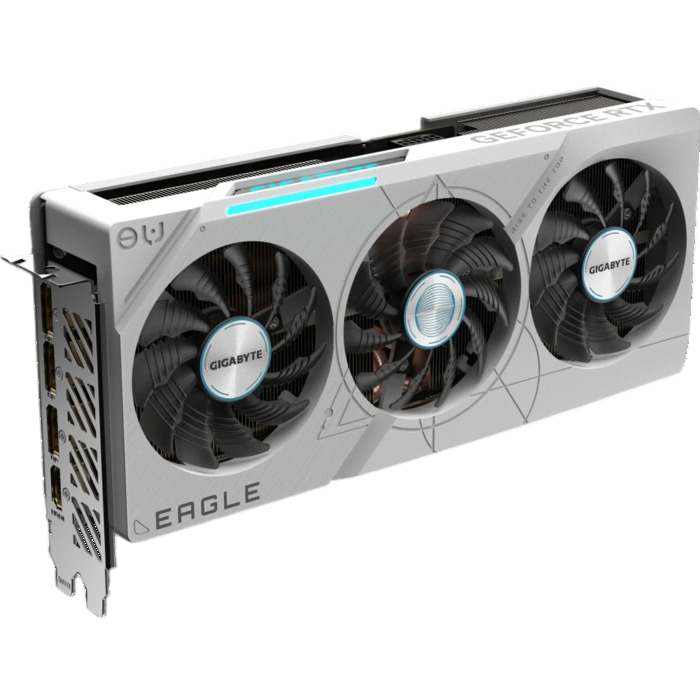 Видеокарта Gigabyte NVIDIA GeForce RTX 4070 Ti Super, GV-N407TSEAGLEOCICE-16GD, 16 ГБ, Белый детальное изображение - 4