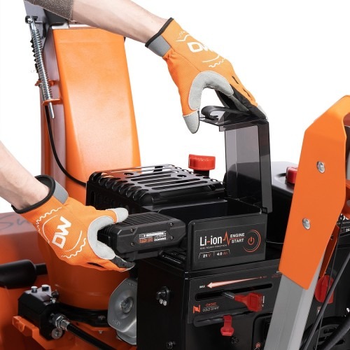 Снегоуборщик гусеничный бензиновый Daewoo DAST 1370 с электрозапуском DAST 1370 (LCT), 11 л.с., 8090 Вт, Оранжевый/Серый детальное изображение - 7