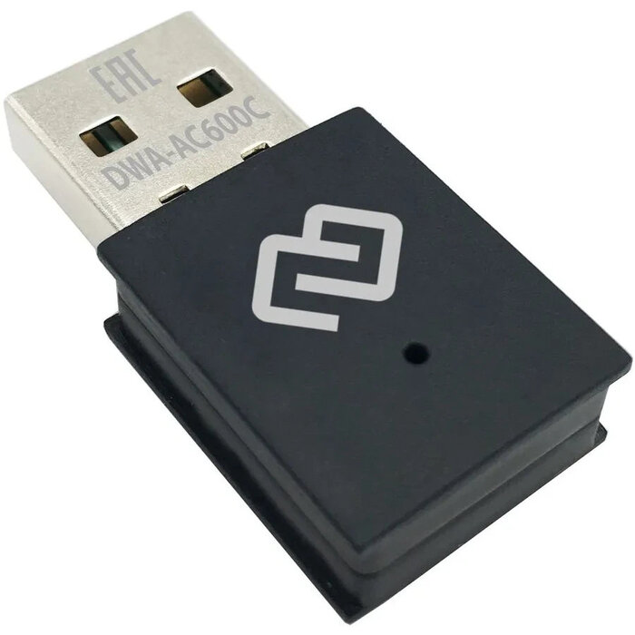 Wi-Fi адаптер Digma DWA-AC600C, Wi-Fi 5, Черный №1