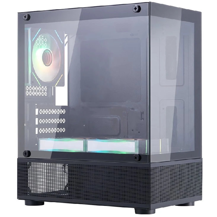 Корпус 1STPLAYER MIKU Mi2-A ARGB (Mi2-A-BK-2FC7R-1FC7), Черный  детальное изображение - 1