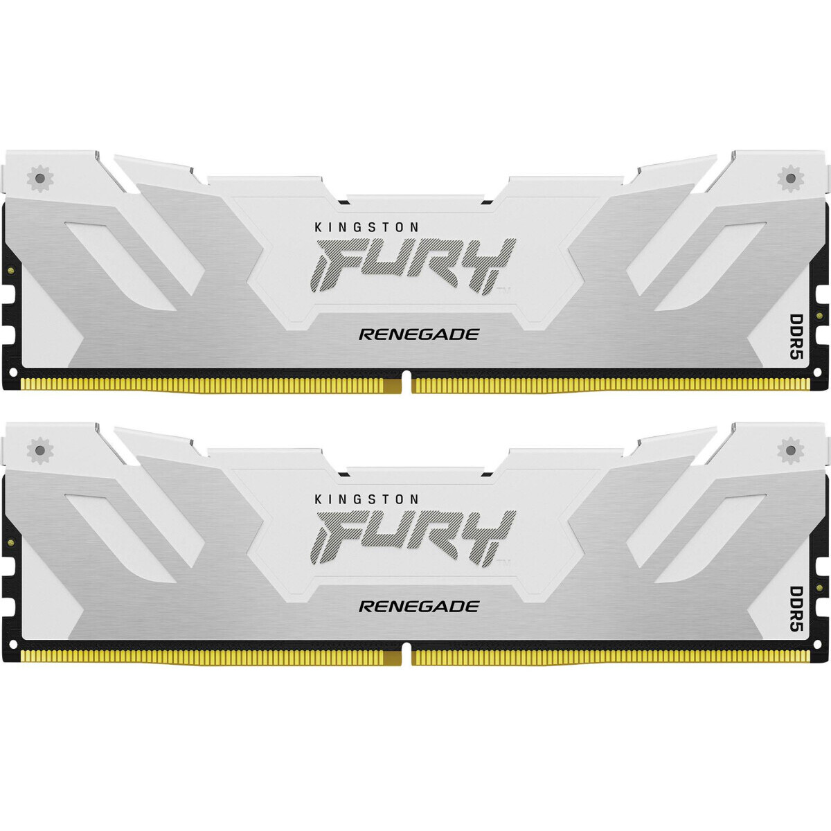 Оперативная память Kingston Fury Renegade White DDR5 7600MHz, KF576C38RWK2-32, 2x16 Гб KIT, 32 Гб детальное изображение - 1