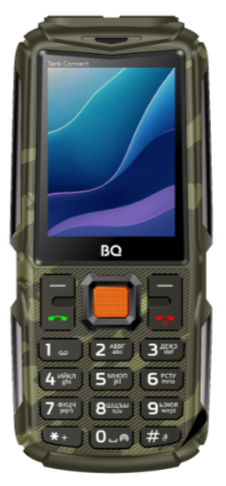 Мобильный телефон BQ 2430L Tank Connect, 32 Мб, Камуфляж/Черный, Mini-SIM + nano-SIM детальное изображение - 3