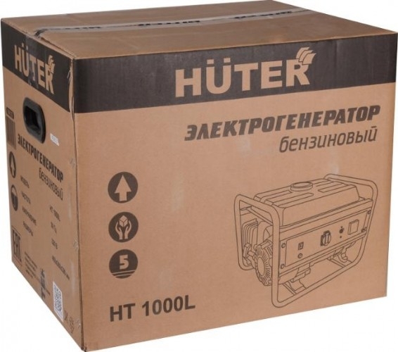 Генератор бензиновый HUTER HT1000L 64/1/2, 1 кВт, Черный детальное изображение - 6