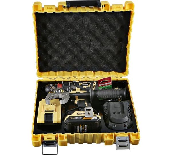 Аккумуляторная дрель-шуруповерт Hanskonner HCD1865BLC, 18 В, 280 Нм, 2,4 А·ч  детальное изображение - 9
