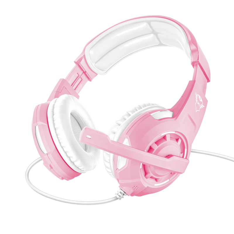 Проводные наушники Trust GXT 310 Gaming Headset, Розовый детальное изображение - 3
