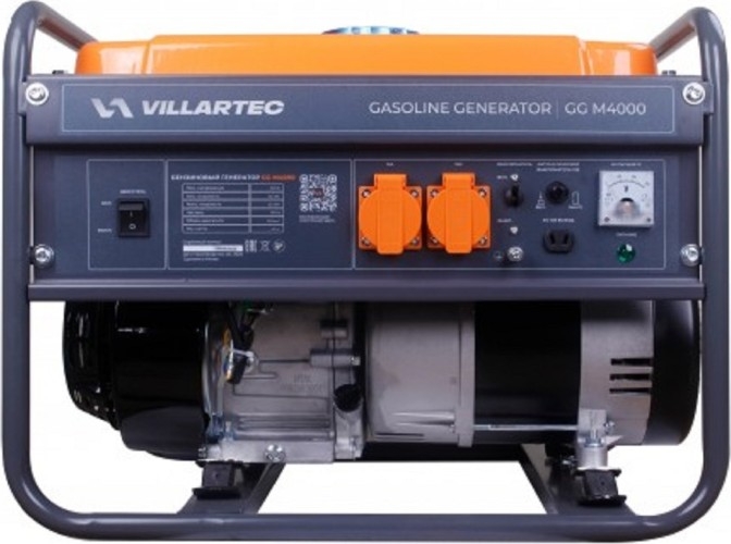 Генератор бензиновый VILLARTEC GG M4000 2102040000, 3.2 кВт, Оранжевый детальное изображение - 6