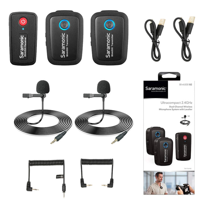 Радиосистема Saramonic Blink500 B2 (RX + 2TX), Черный №10