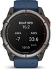 Смарт-часы Garmin Quatix 8 51 мм, AMOLED, Sapphire, Titanium, Синий силиконовый ремешок вариант - 2