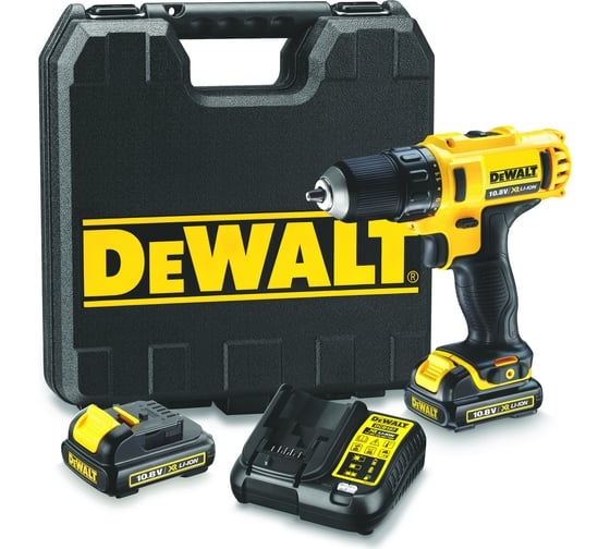 Аккумуляторная дрель-шуруповерт DeWALT DCD710D2-QW, 10.8 В, 24 Нм, 2 А·ч детальное изображение - 3