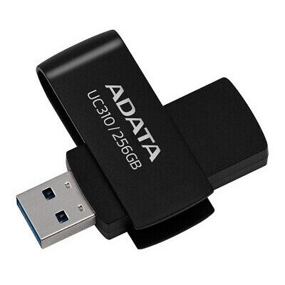 USB Flash накопитель ADATA UC310 256 ГБ, черный детальное изображение - 1