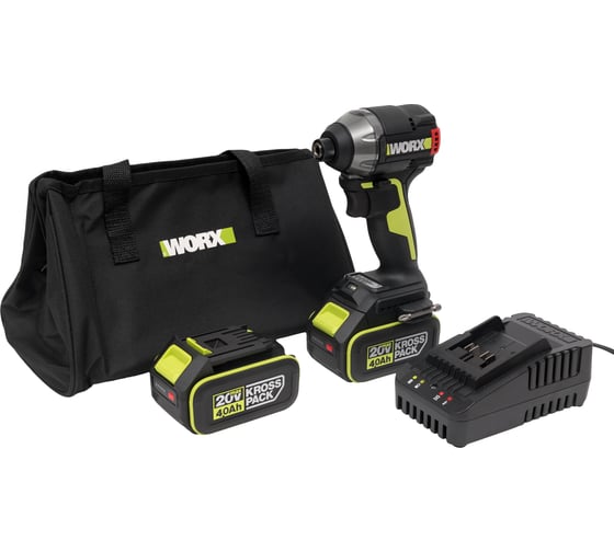 Аккумуляторный ударный винтоверт WORX Professional WU291, 20 В, 230 Нм, 4 А·ч детальное изображение - 9