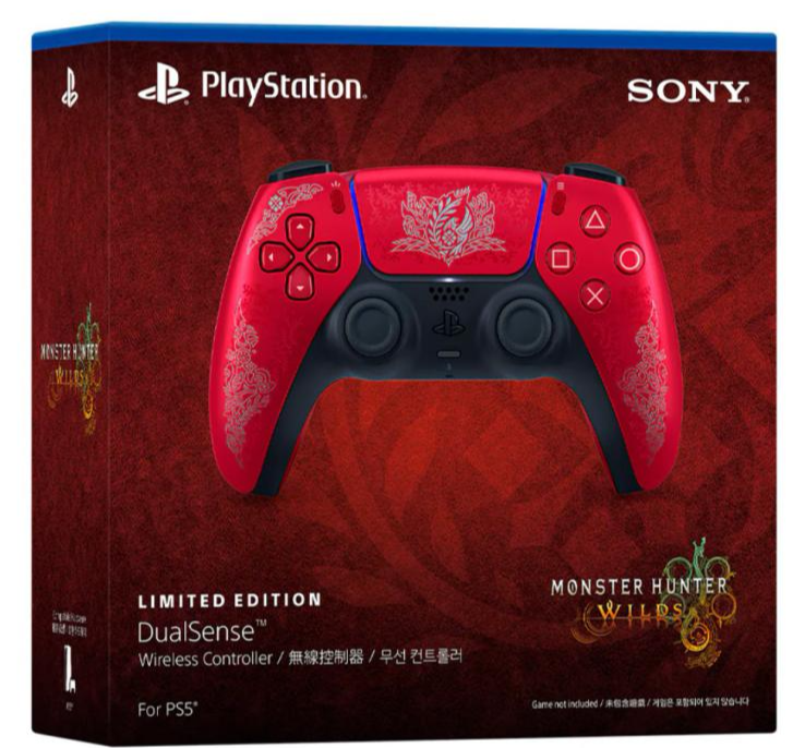Геймпад Sony DualSense Monster Hunter Wilds Limited Edition, Красный детальное изображение - 2