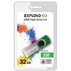 USB Flash накопитель Exployd 530 32 ГБ, зеленый вариант - 1