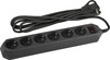 Сетевой фильтр ЭРА USF-6es-3m-B-BOX, 3 м, Черный вариант - 1