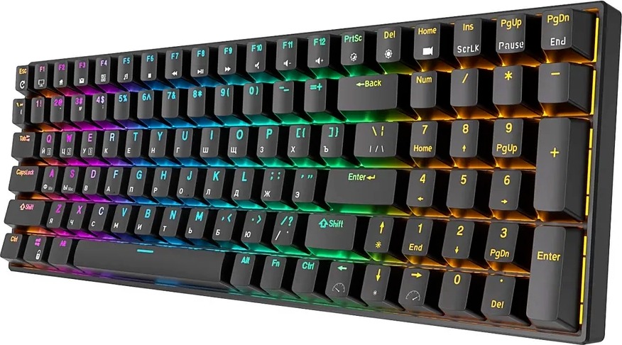 Клавиатура Royal Kludge RK100, Red Switch, Черный детальное изображение - 3