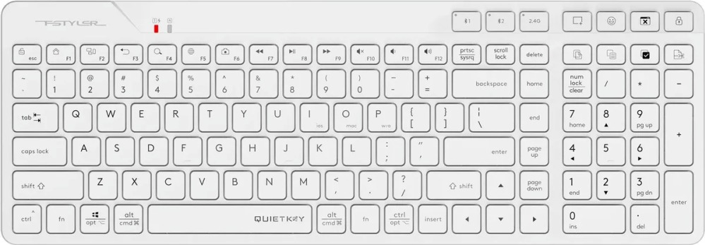 Клавиатура A4Tech Fstyler FBK27C AS, Белый детальное изображение - 10